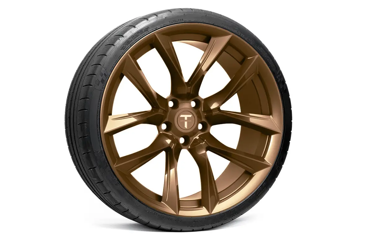 Tssf 21" Tesla Model S Long Range & Plaid Wheel And Tire Package (Set Of 4) 10