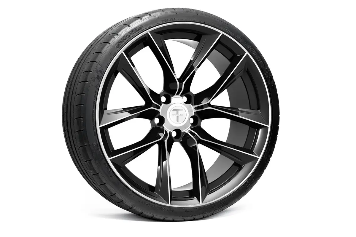 Tssf 21" Tesla Model S Long Range & Plaid Wheel And Tire Package (Set Of 4) 16