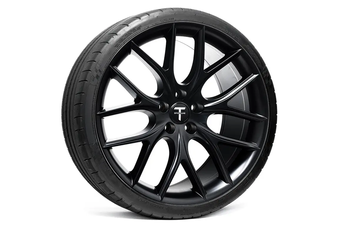 Tsr 21" Tesla Model S Long Range & Plaid Wheel And Tire Package (Set Of 4) 1