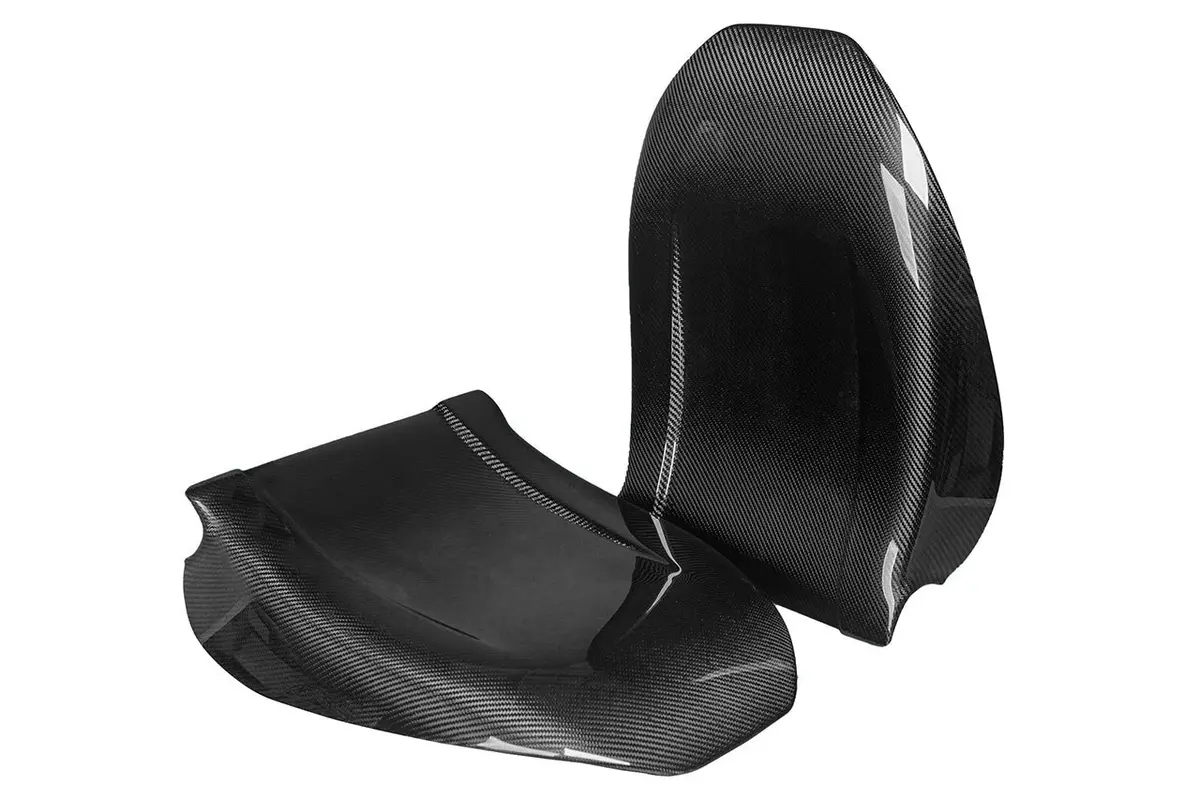 Tesla Model X Long Range & Plaid Carbon Fiber Seat Back Set (2021 - Present) 1