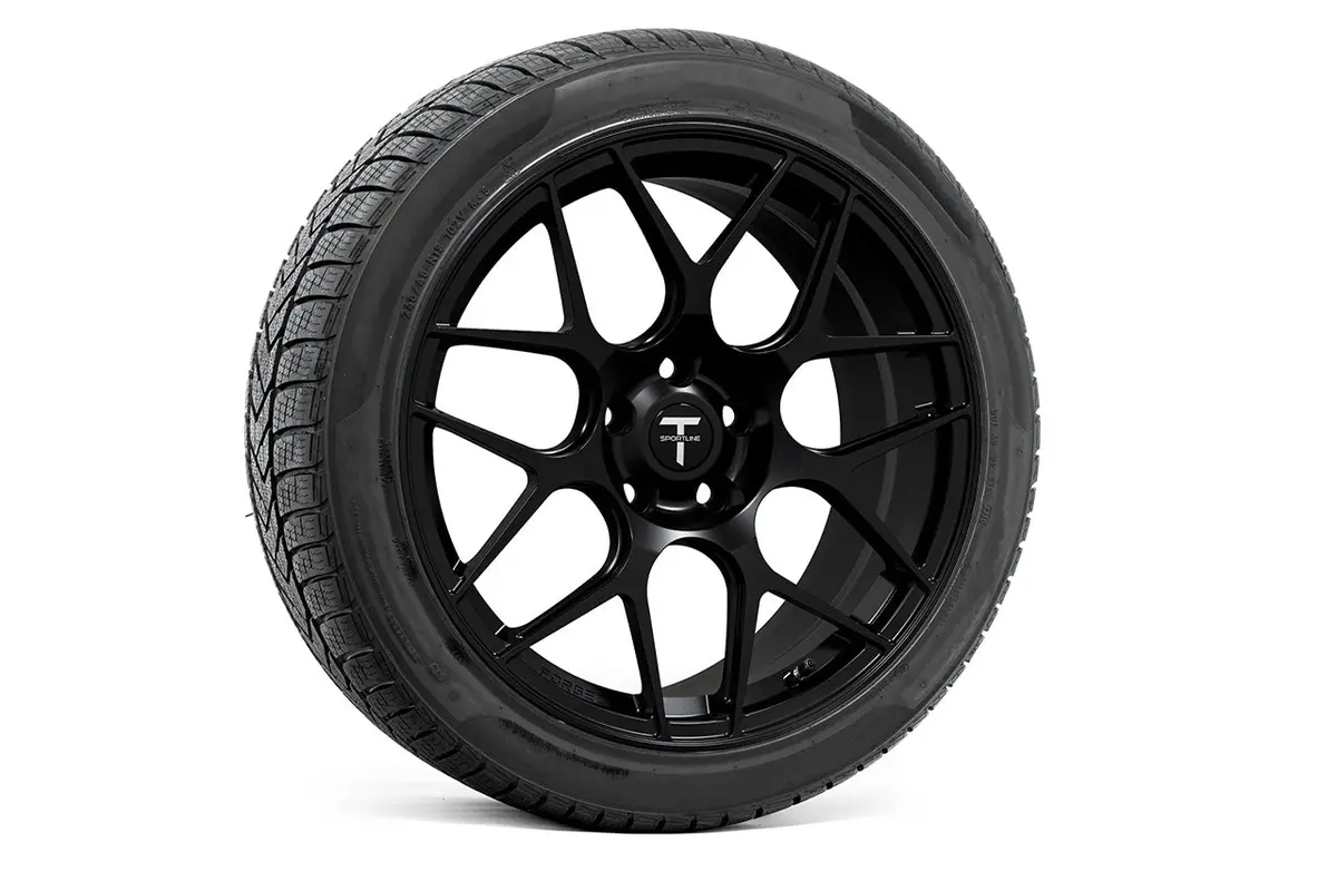 Txl117 19" Tesla Model Y Fully Forged Lightweight Tesla Wheel And Tire Package (Set Of 4) 1