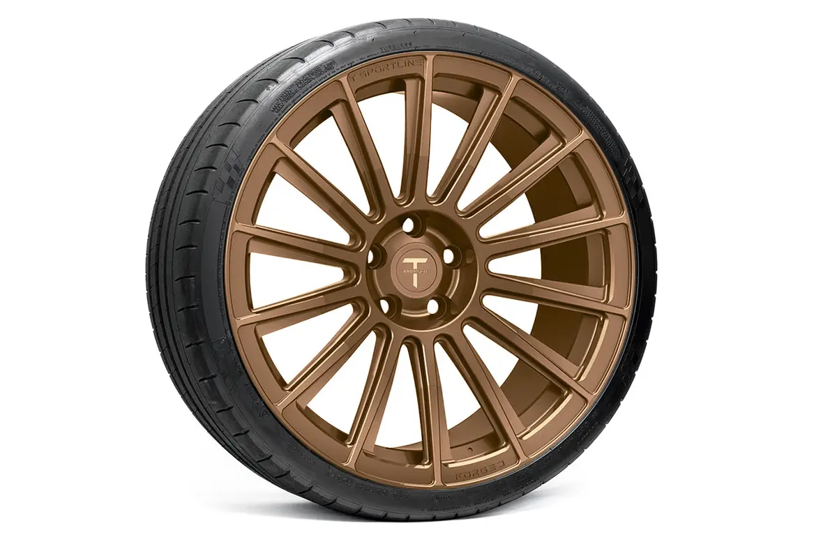 Ts114 21" Tesla Model S Long Range & Plaid Wheel And Tire Package (Set Of 4) 7