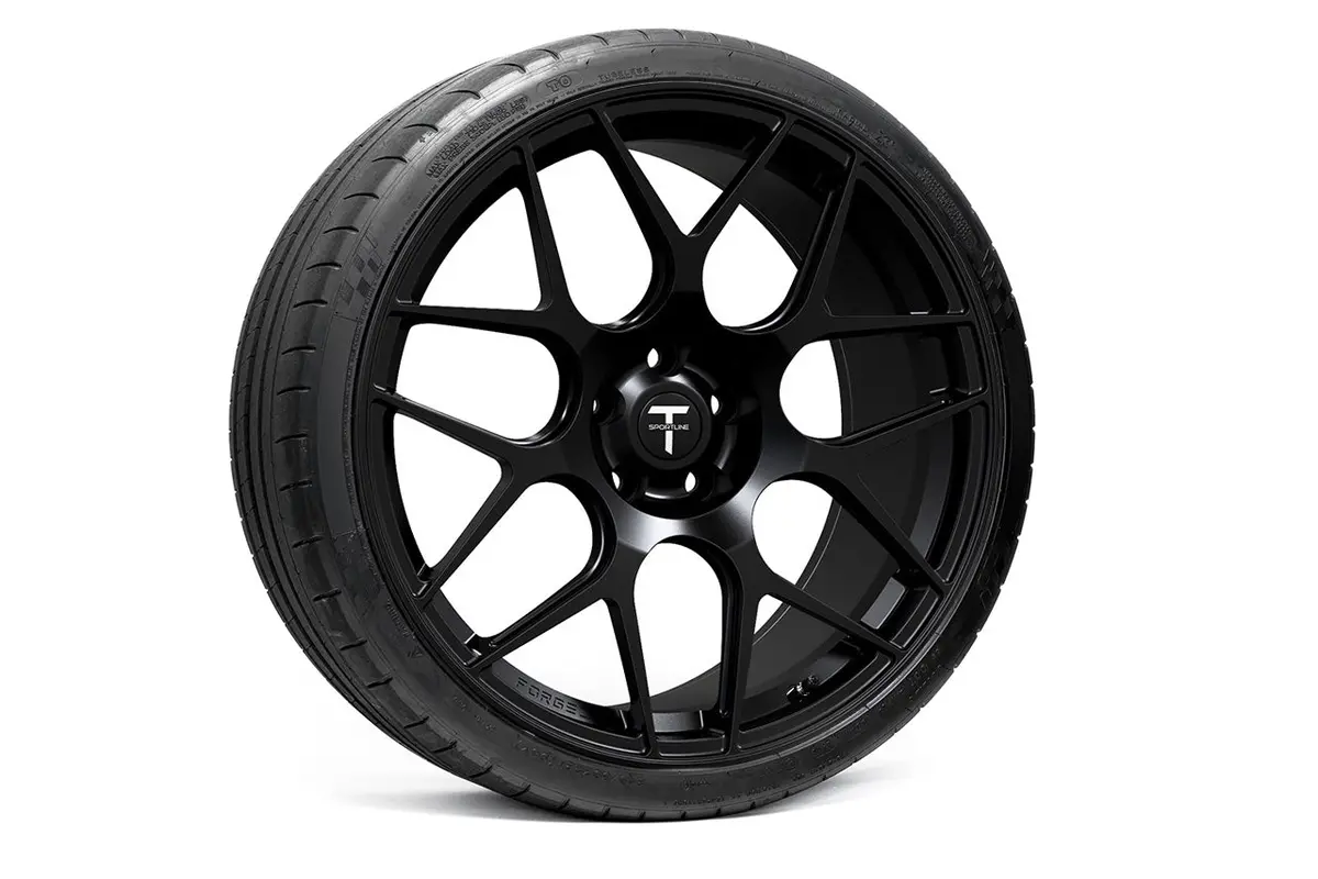 Txl117 21" Tesla Model S Plaid & Long Range Fully Forged Lightweight Tesla Wheel And Tire Package (Set Of 4) 1