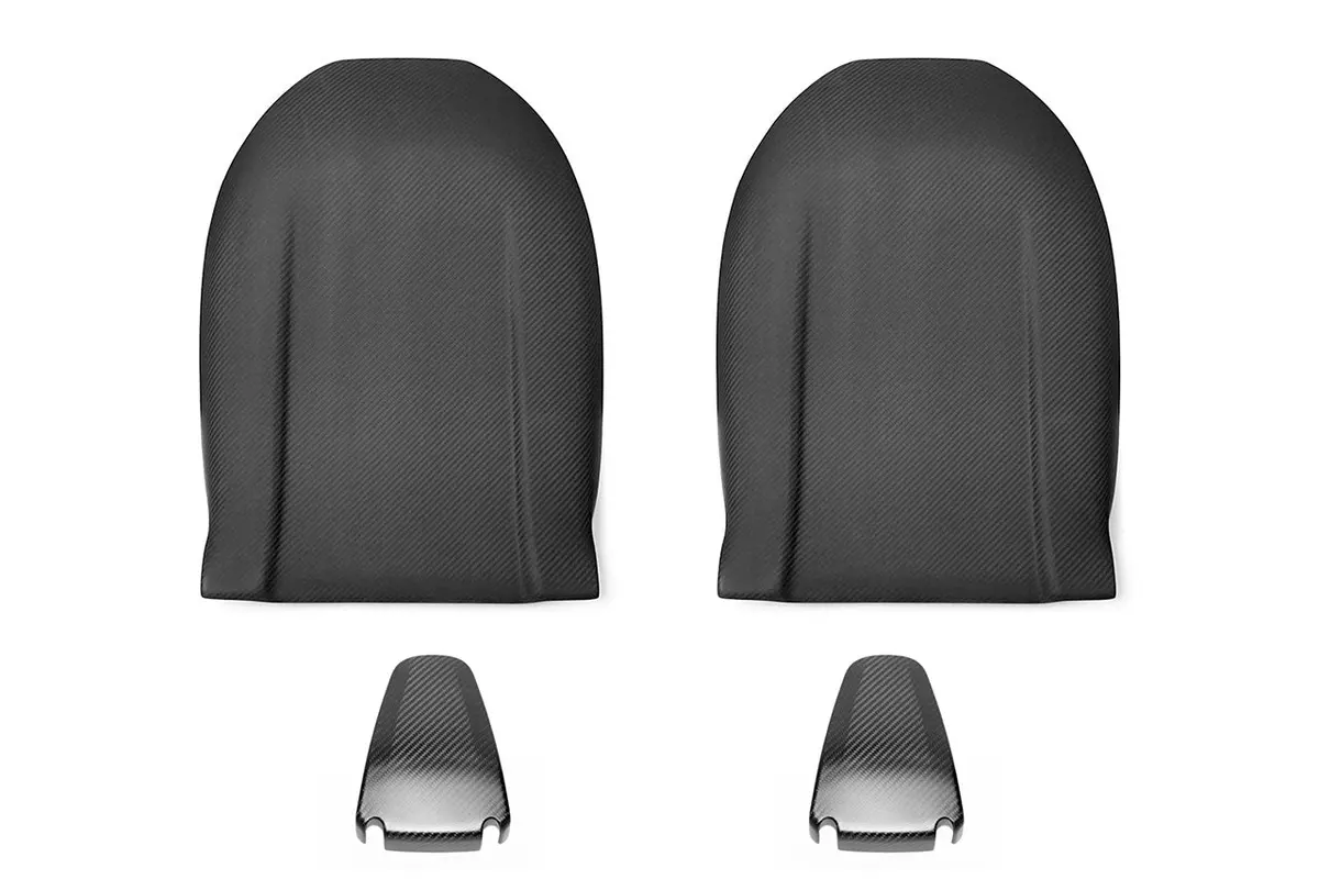 Tesla Model X Long Range & Plaid Carbon Fiber Seat Back Set (2021 - Present) 6