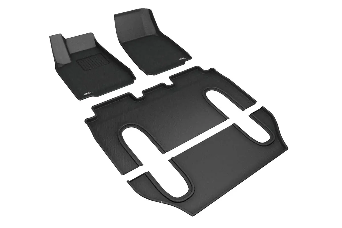 Tesla Model X 2021+ Refresh Plaid / Long Range Maxpider 3D Kagu All-Weather Custom Fit Floor Liner Mats (Set Of 4) 2