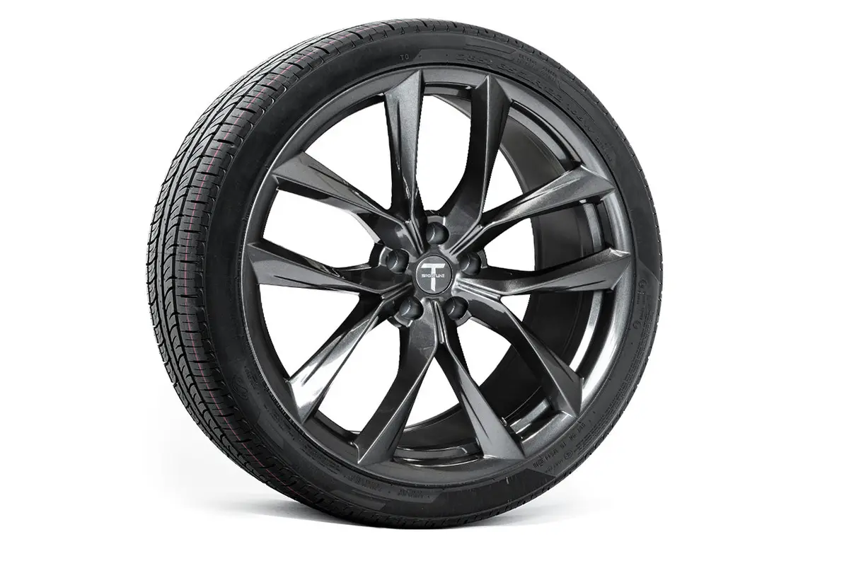Tss 22" Tesla Model X Long Range & Plaid Replacement Wheel And Tire 3