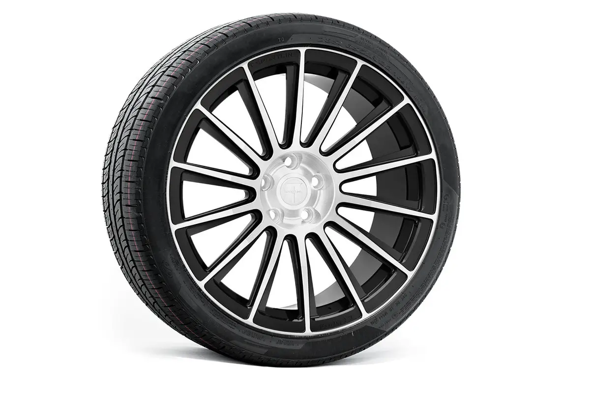 Mx114 21" Tesla Model X Long Range & Plaid Wheel And Tire Package (Set Of 4) 16