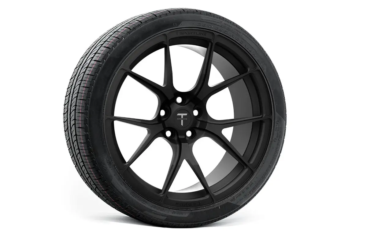 Mx115 21" Tesla Model X Long Range & Plaid Wheel And Tire Package (Set Of 4) 1