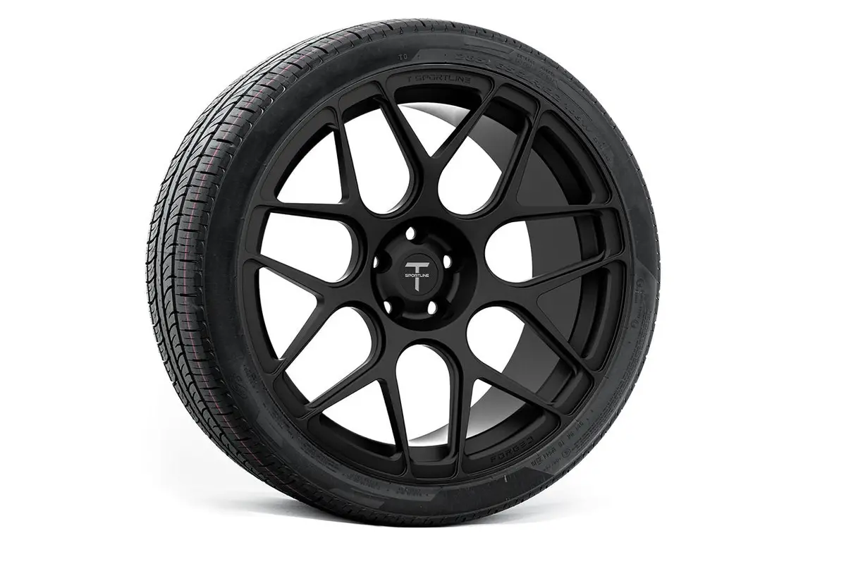 Mx117 22" Tesla Model X Long Range & Plaid Replacement Wheel And Tire 1