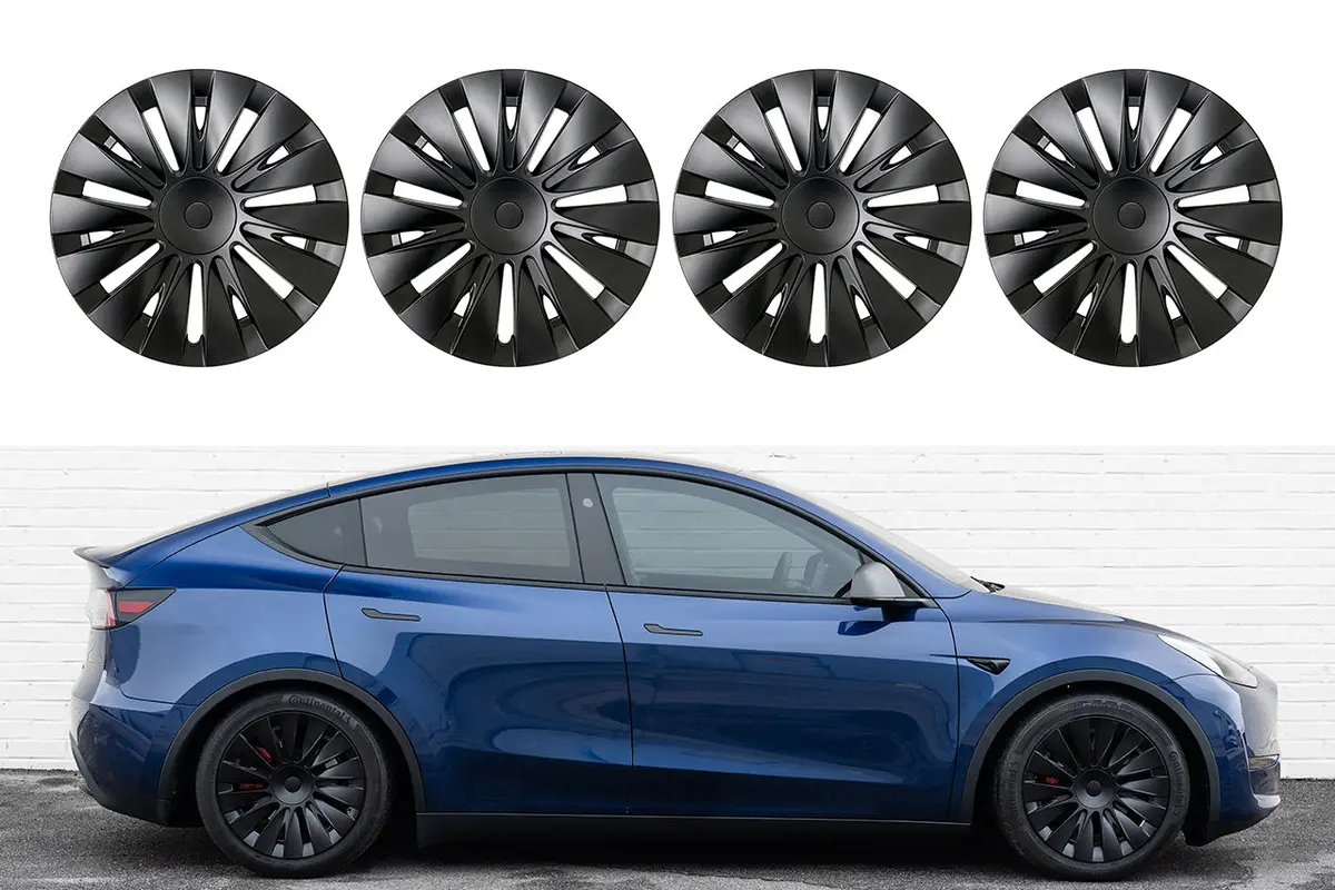 Tsy14i Tesla Model Y Induction Styled Aero Wheel Cover For 19" Factory Tesla Wheel 1