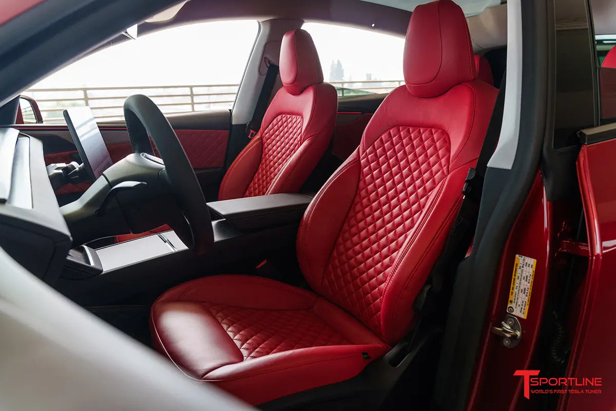 Tesla Model Y Custom Upholstery And Seat Skin Upgrade Kit 1