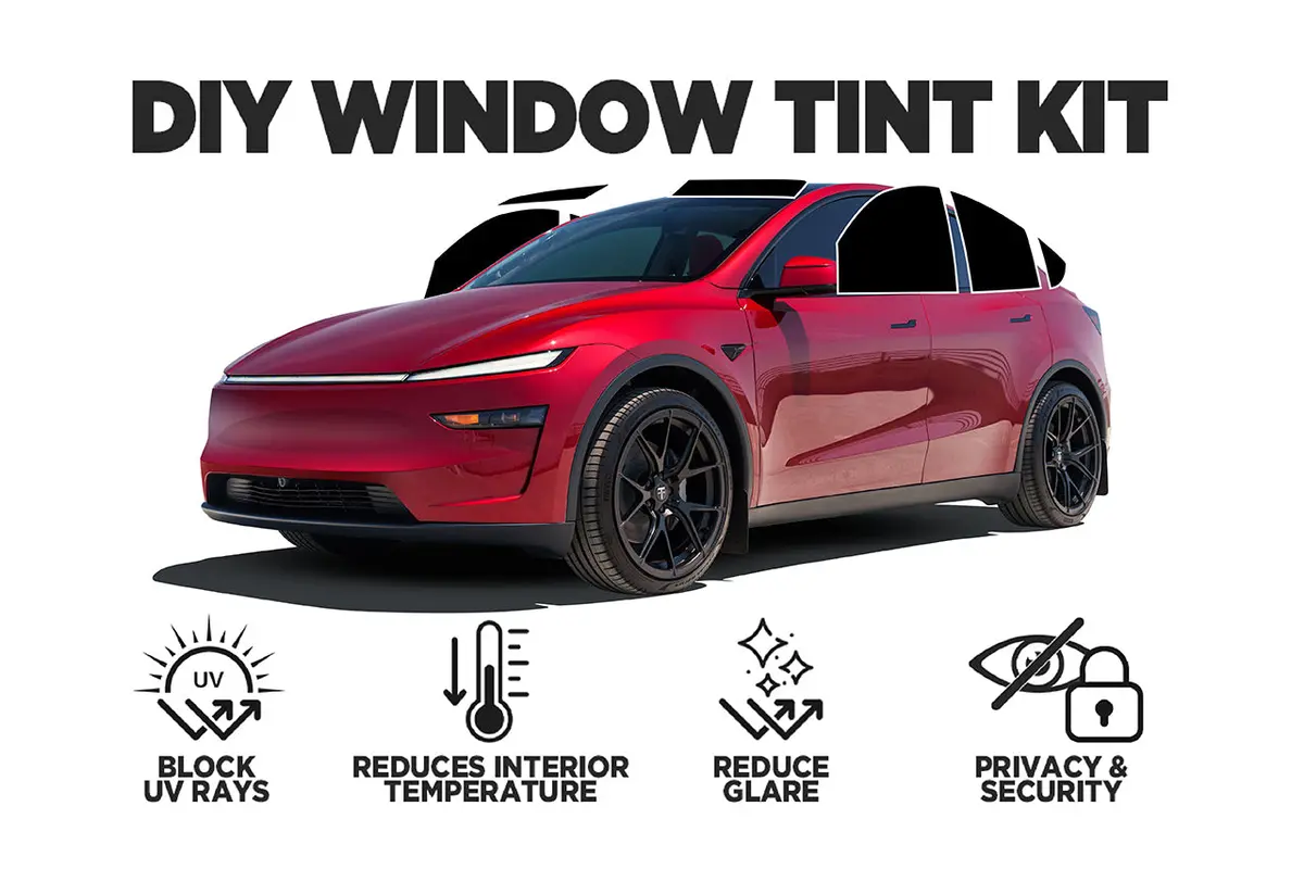 Tesla Model Y Pre-Cut Diy Window Tint Kit 1