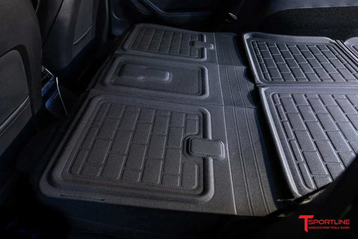 Tesla Model Y Maxpider 3D Elitect All-Weather Custom Fit Floor Liner Mats (Set Of 3) 9