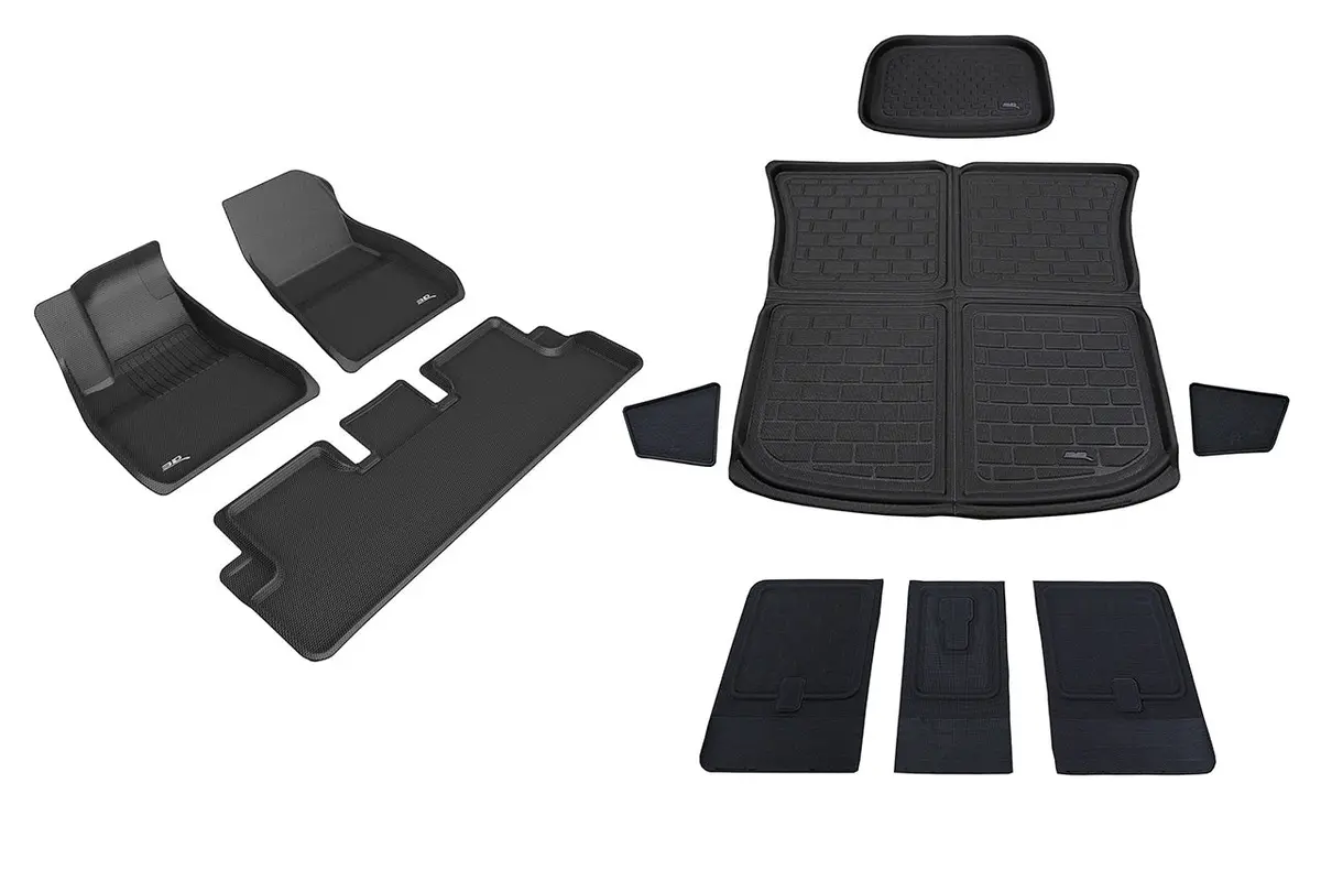 Tesla Model Y Maxpider 3D Elitect All-Weather Custom Fit Floor Liner Mats (Set Of 3) 4