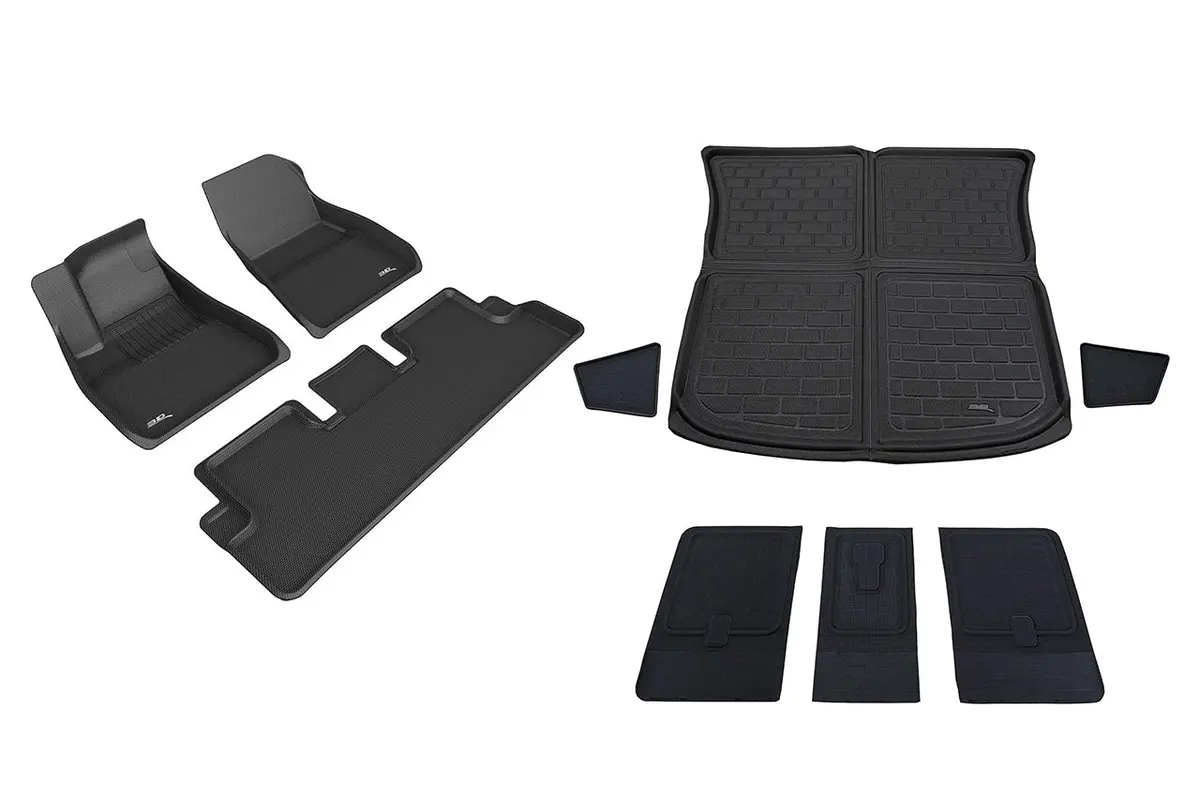 Tesla Model Y Maxpider 3D Elitect All-Weather Custom Fit Floor Liner Mats (Set Of 3) 3