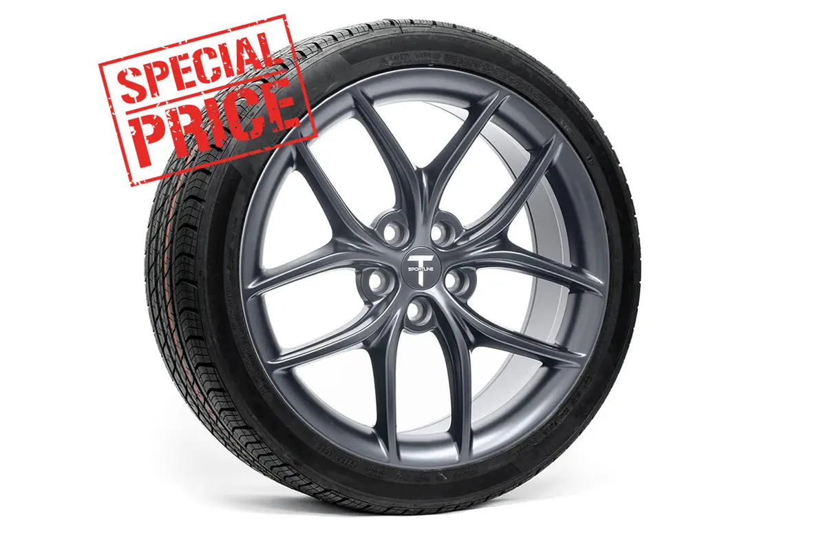 Tesla Model 3 Ts5 19" Wheel And Tire Package (Set Of 4) Overstock Blowout Special! 1