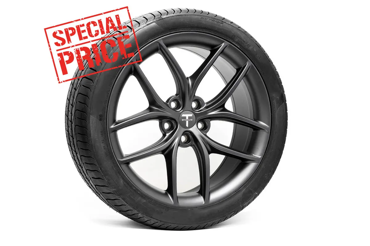 Tesla Model S Long Range & Plaid Ts5 20" Wheel And Tire Package (Set Of 4) Overstock Blowout Special! 1