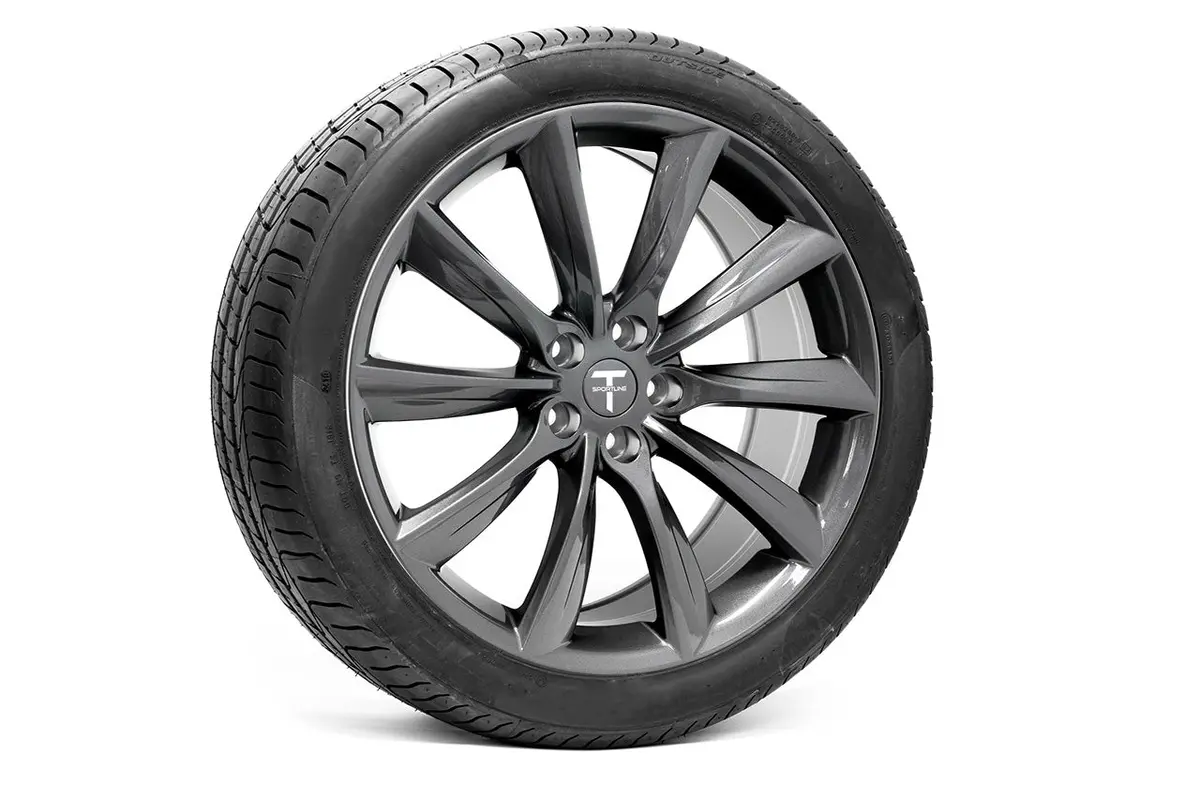Tst 20" Tesla Model S Long Range & Plaid Wheel And Tire Package (Set Of 4) 1