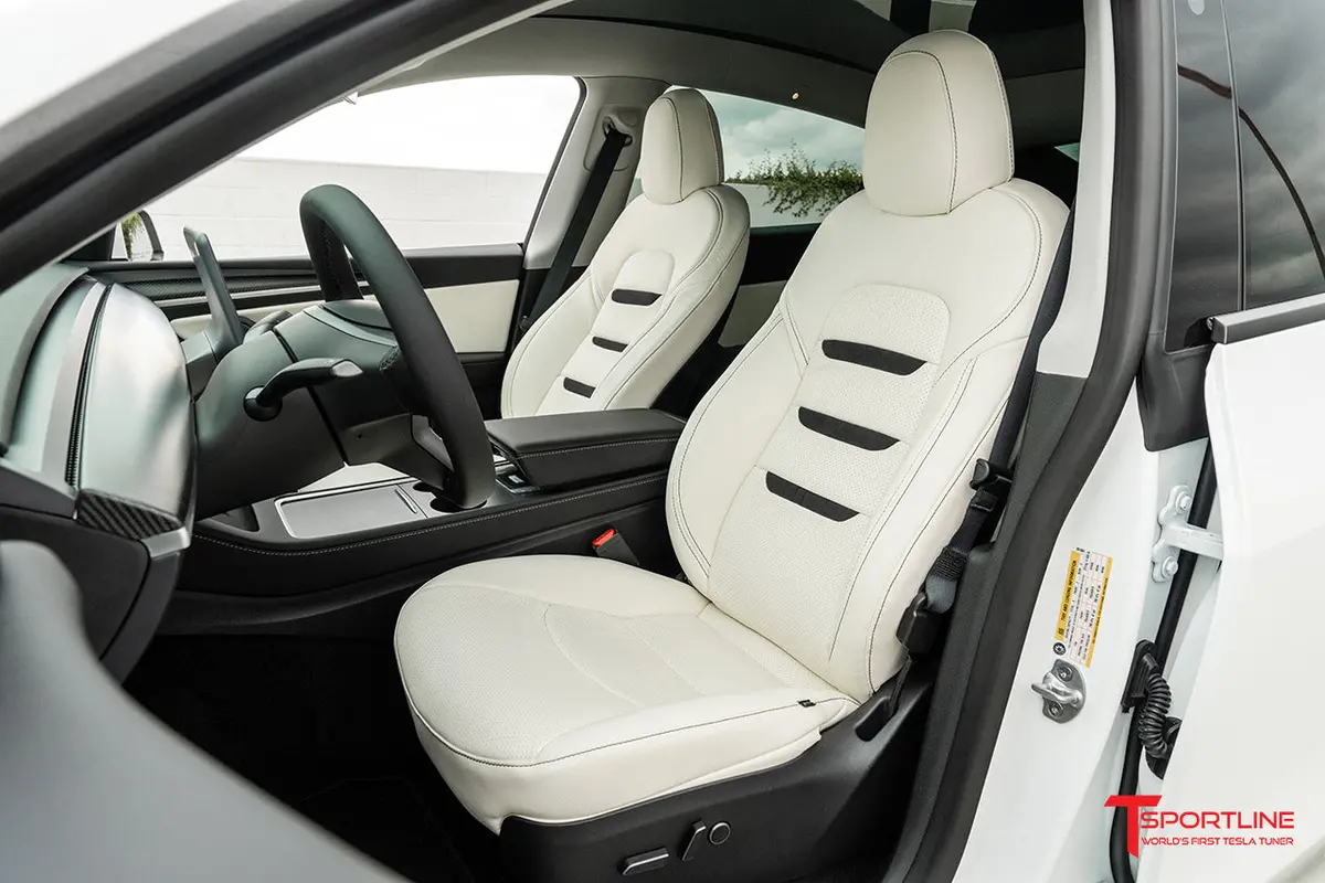 Tesla Model Y 5 Seat Interior Upgrade Kit - Insignia Design - Perforated 38