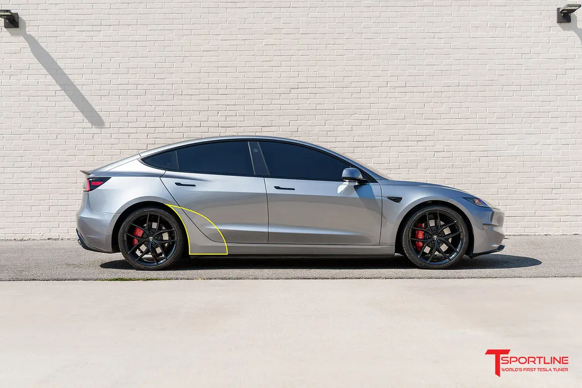 Tesla Model 3 / Y Diy Paint Protection Film (Ppf) Kit For Rear Door / Quarter Rocker Panels 1