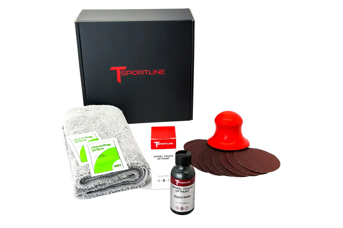 T Sportline Tesla Wheel Touch Up Paint & Diy Curb Rash Repair Kits 1
