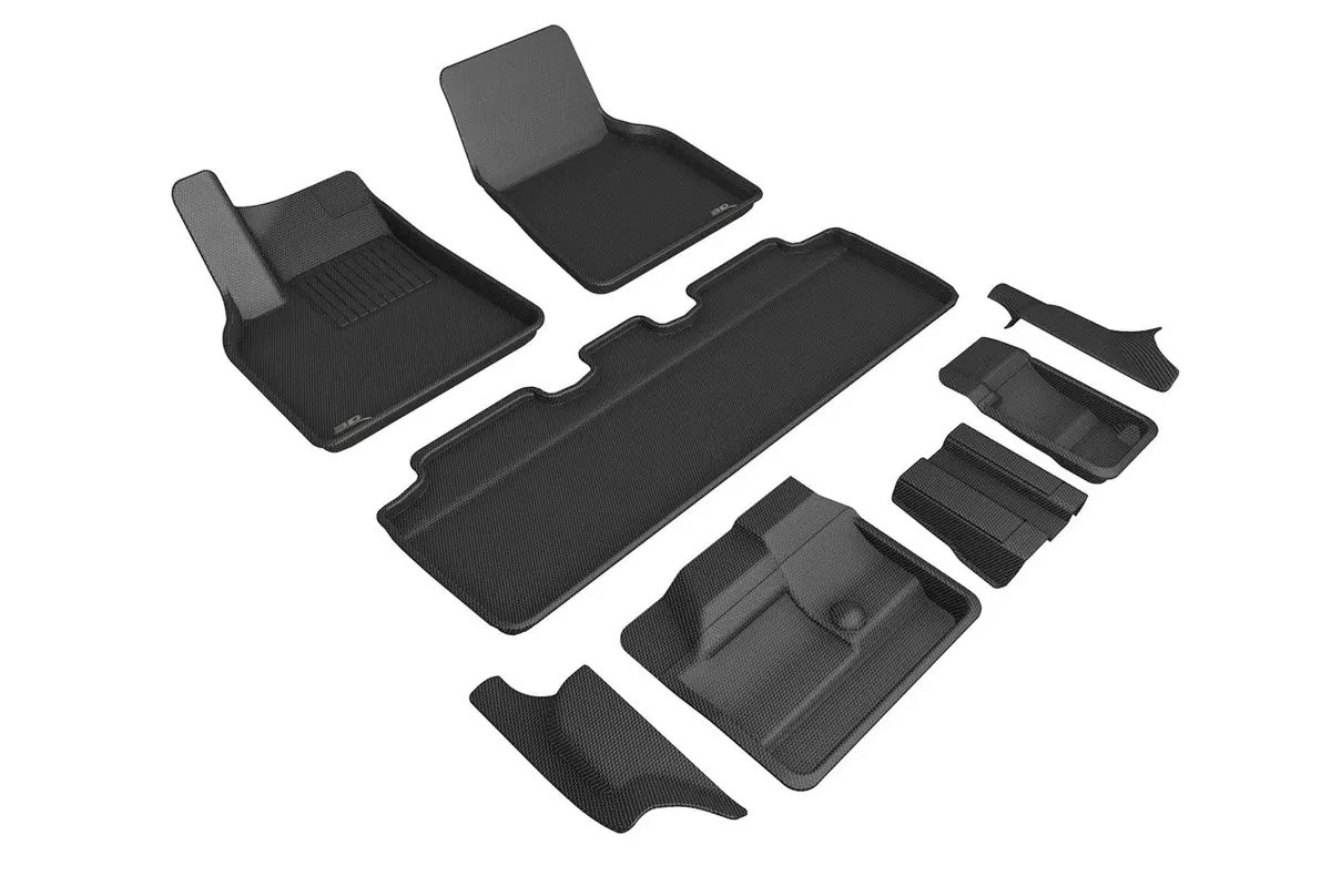 Tesla Model Y Maxpider 3D Kagu All-Weather Custom Fit Floor Liner Mats (Set Of 3) 23