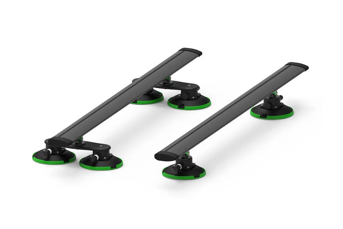 Tesla Vacuum Cup Quick Mount Black Crossbar Multi-Sport & Cargo Treefrog Pro Roof Rack 1
