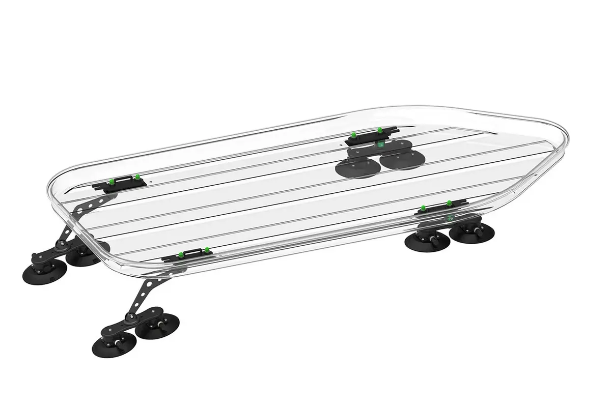Tesla Vacuum Cup Quick Mount Roof Cargo Box Attachment Kit - Hatchback Extended Treefrog Rack 22X 1