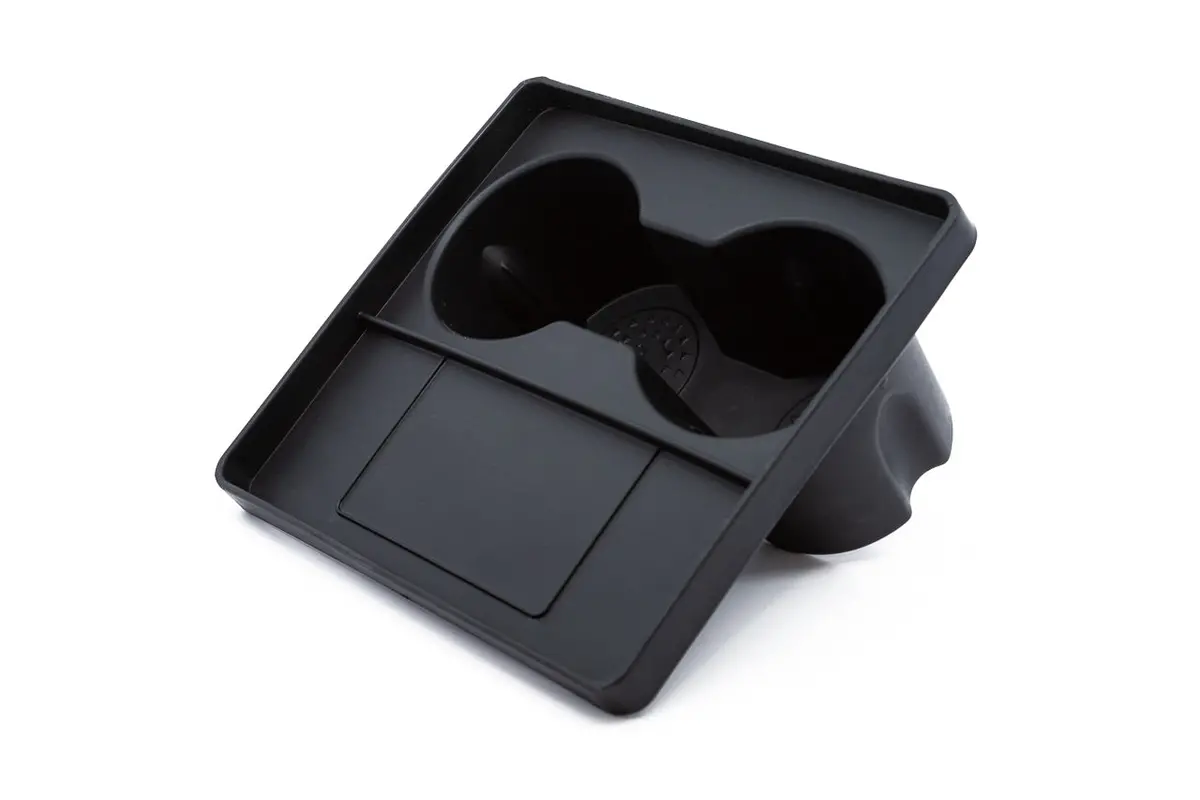 Model 3 / Y Rattle-Free Drink / Cup Holder & Key Tray Insert - Soft Molded & Removable / Washable 1