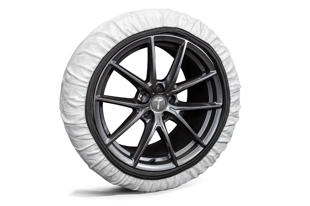Tesla Winter Tire Super Textile Snow Chains / Socks For Tesla Wheels 1