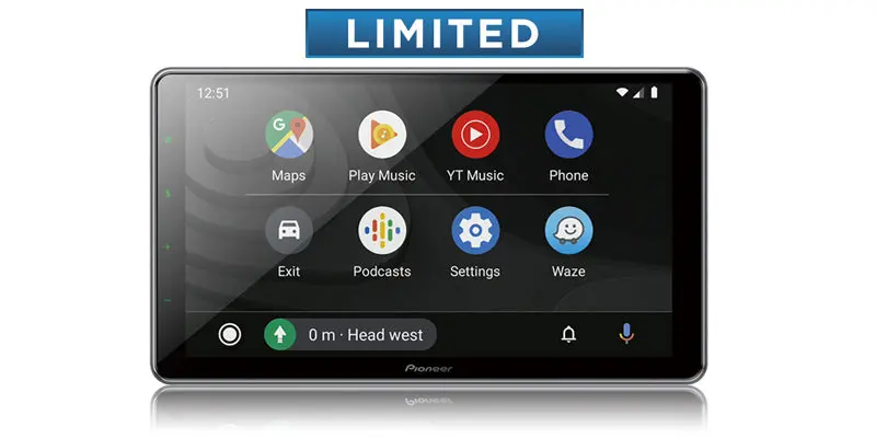 Pioneer Dmh-Wt8600nex 1-Din Multimedia Receiver W/ 10.1" Hd Capacitive Touch Floating Display 1