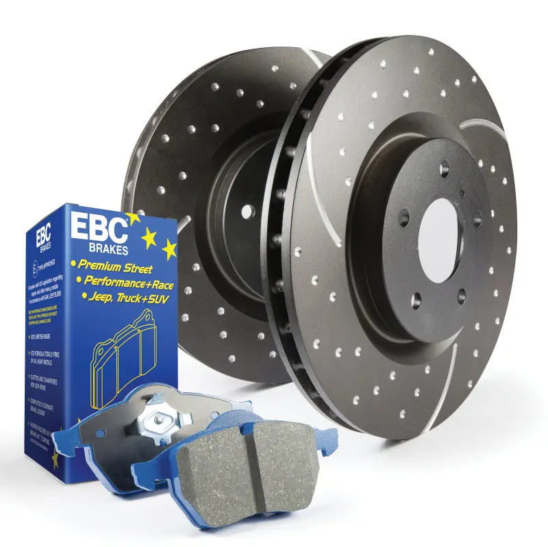 Ebc S6 Brake Kit – Bluestuff Performance Pads + Gd Series Drilled & Slotted Rotors 1