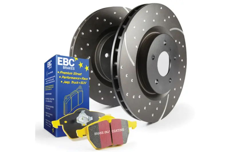 Ebc S5 Brake Kit – Yellowstuff High-Friction Pads + Gd Series Drilled & Slotted Rotors 1