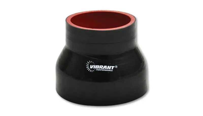 Vibrant Reinforced 4-Ply Silicone Transition Hose – 1.75” To 2” Id, 3” Length (Black) 1