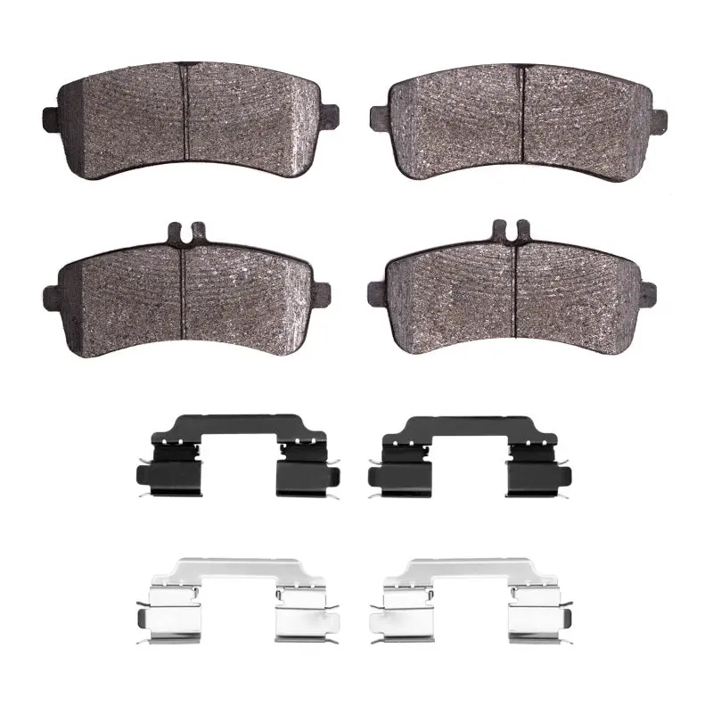 R1 Semi-Metallic Rear Brake Pad & Hardware Kit For 2013–2019 Mercedes-Benz Sl65 Amg 1