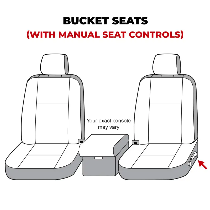 Covercraft Polycotton Front-Row Seat Covers For 2007–2013 Toyota Tundra – Gray 1