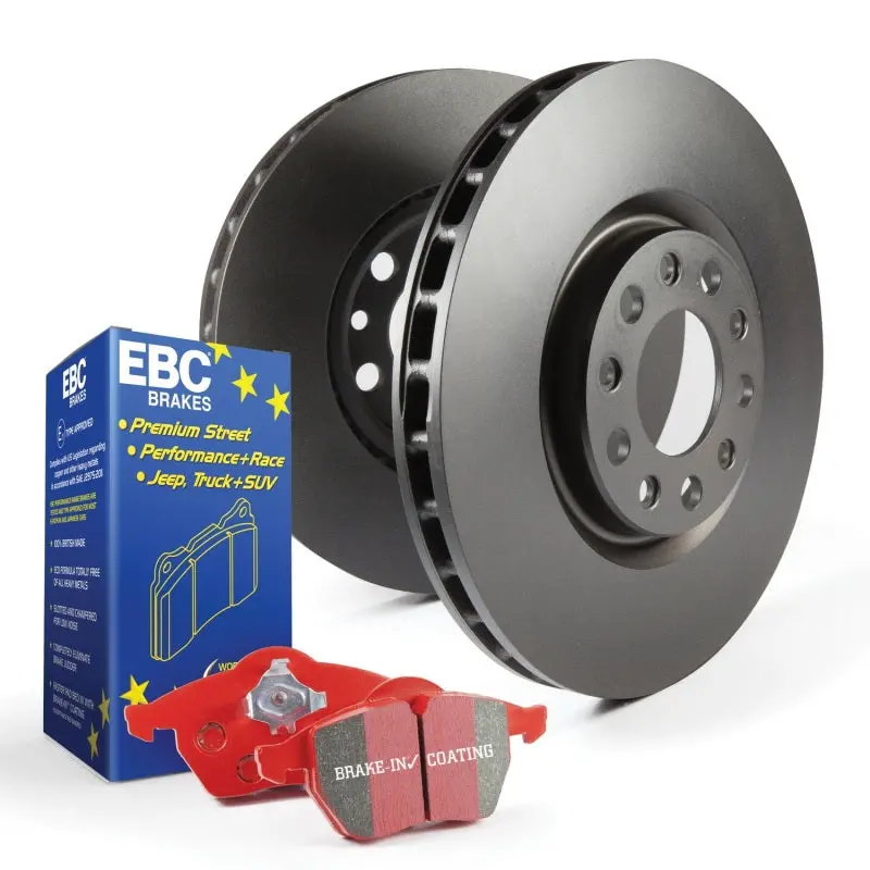 Ebc Redstuff High-Performance Brake Pad And Rk Drilled & Slotted Rotor Kit 1
