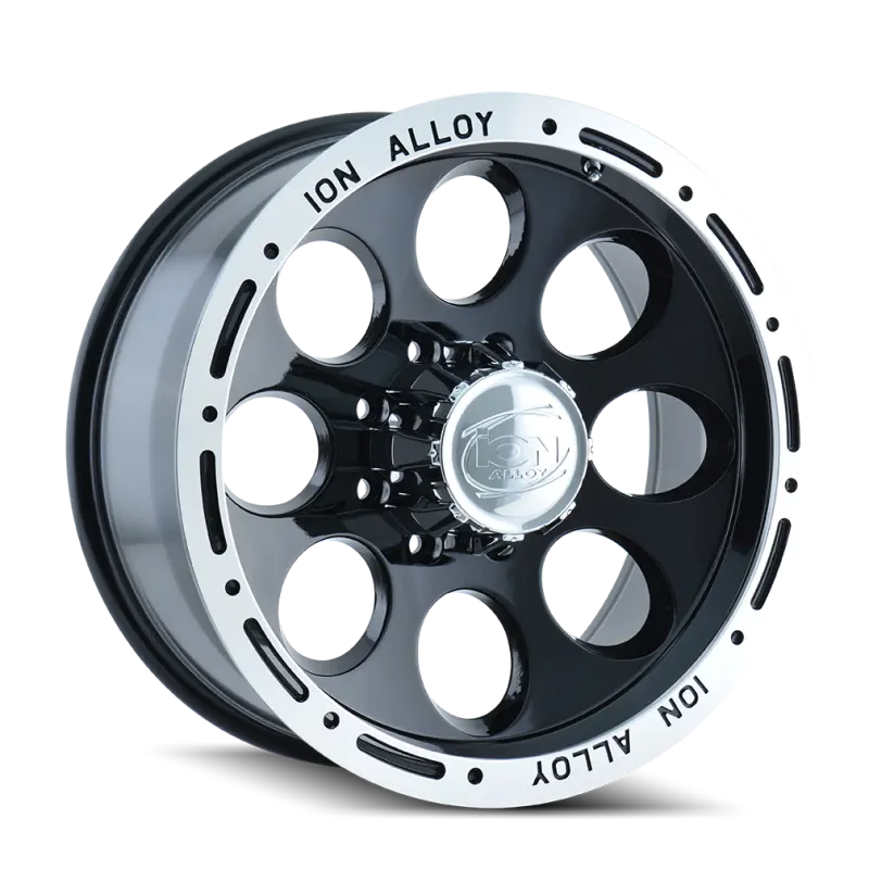 Ion Type 174 Forged Alloy Wheel – 15X10 Inch, 5X139.7 Bolt Pattern, -38Mm Offset, 108Mm Hub Bore, Black & Machined Finish 1