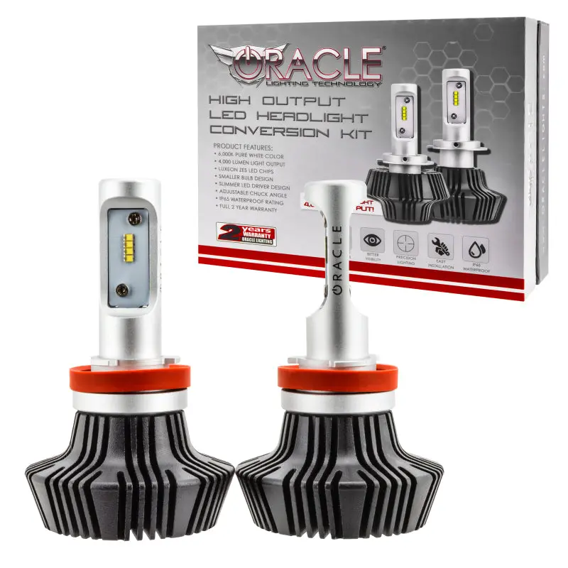 Oracle Lighting H8 Led Headlight Bulbs – 4000 Lumens, 6000K Color Temperature (Pair) 1