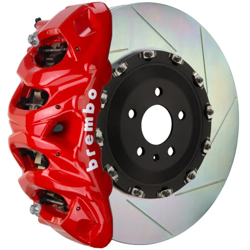 Brembo Gt Big Brake Kit For 2005–2013 Range Rover Sport – Front 412X38Mm Two-Piece Slotted Rotors, 8-Piston Calipers (Red Finish) 1