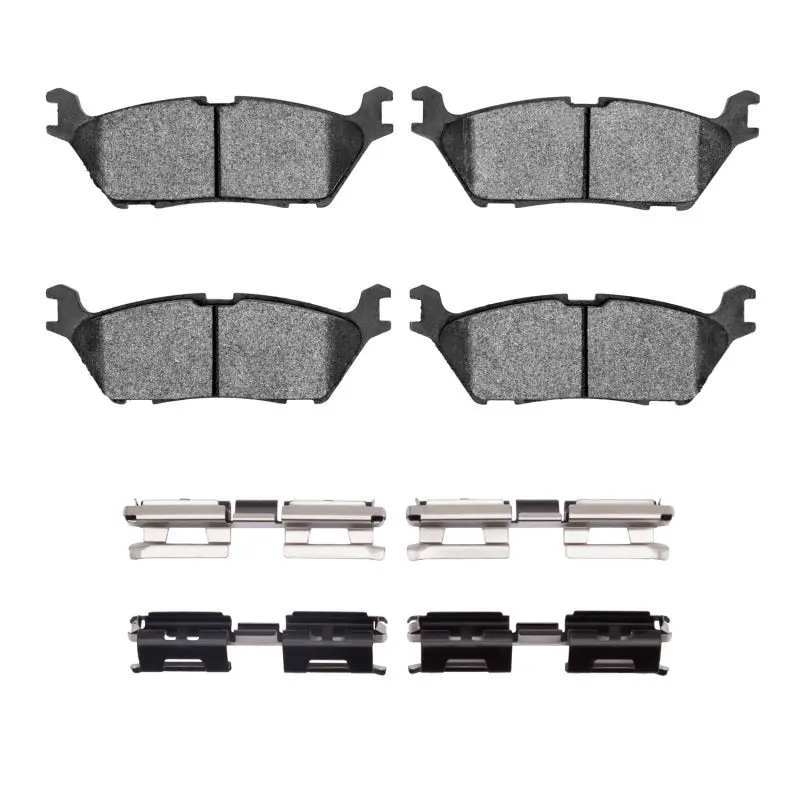 R1 Semi-Metallic Brake Pad & Hardware Kit – Rear Axle, 2015–2021 Ford F-150 4Wd 1