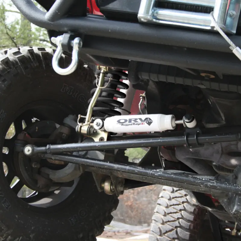 Rugged Ridge Steering Stabilizer Kit For Jeep Wrangler & Cherokee (1984–2006) 1
