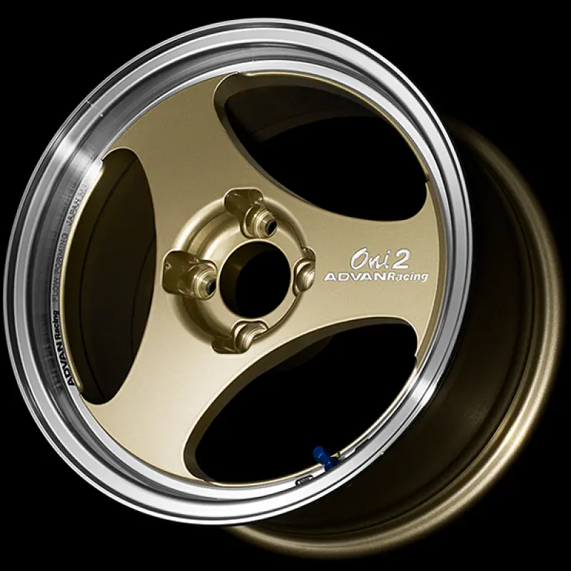 Advan Oni2 15×6.0 Inch Alloy Wheel – +45 Offset, 4×100 Pcd, 63Mm Center Bore, Champagne Gold Finish 1