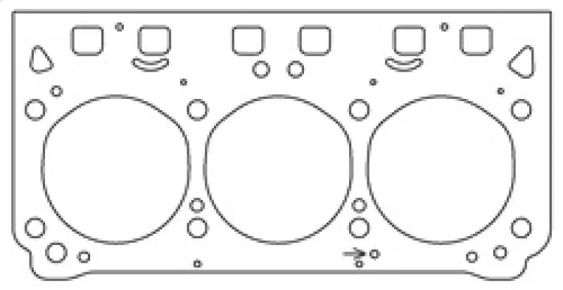 Cometic Mls Cylinder Head Gasket For Buick 3800 Series Ii/Iii V6 – 0.060" Thickness, 3.840" Bore, Right-Hand Side 1