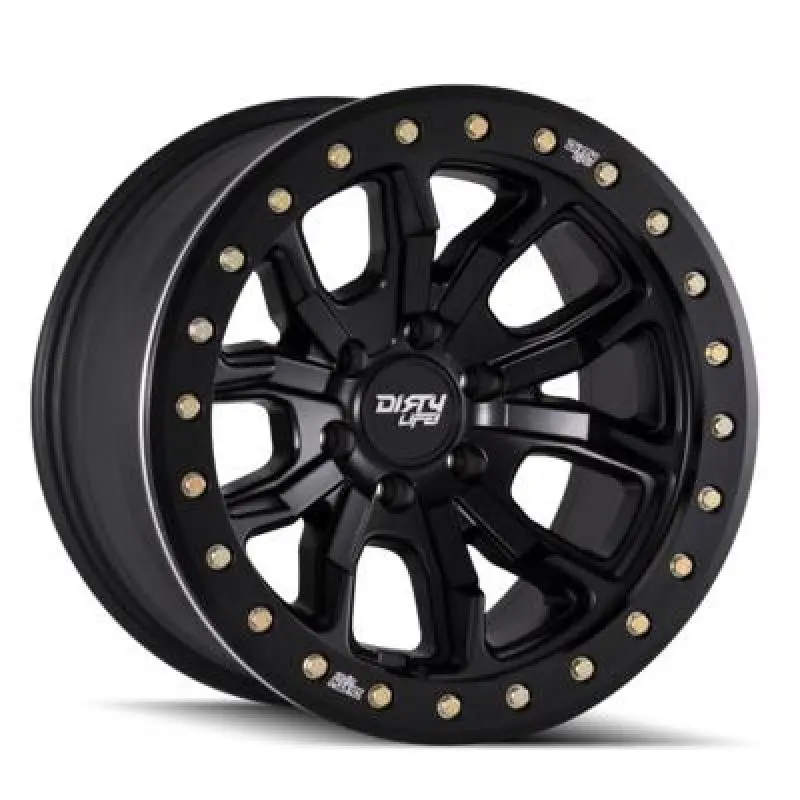 Dirty Life Dt-1 Beadlock-Style Matte Black Wheel – 17X9", 5X127, -12Mm Offset, 78.1Mm Hub Bore 1