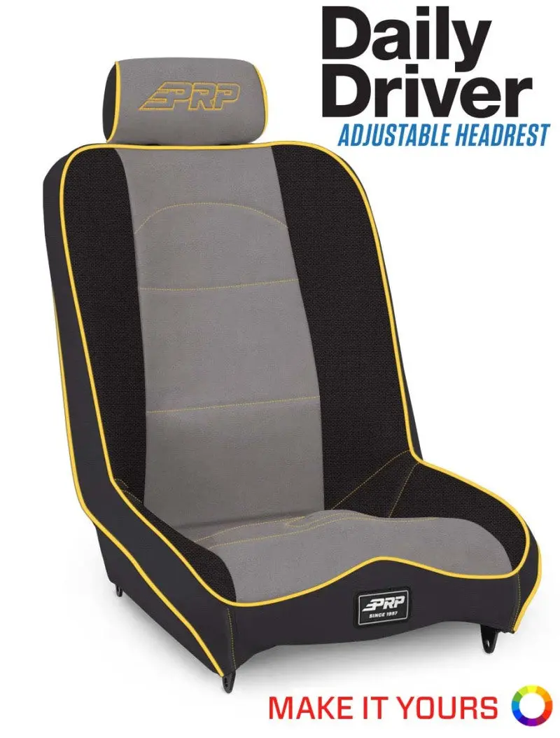 Prp High-Back Daily Driver Suspension Seat With 2-Inch Extra-Tall Support 1