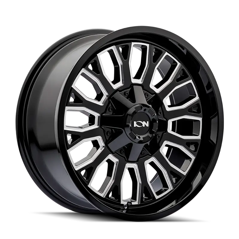 Ion Type 152 Black And Milled Alloy Wheel – 20X9 Inch, 8X180 Bolt Pattern, Zero Offset, 124.1Mm Hub Bore 1