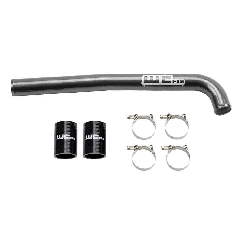 Wehrli High-Output Upper Coolant Pipe – Candy Red Anodized For 2019–2022 Chevrolet 6.7L Cummins Engines 1