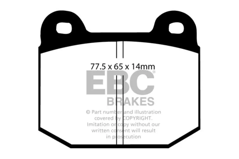 Ebc Greenstuff Front Brake Pads For 2008+ Lotus 2-Eleven 1.8L Supercharged 1