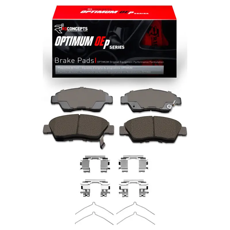 R1 Optimum Oe Front Brake Pad & Hardware Kit — 2002–2011 Acura Rsx 1